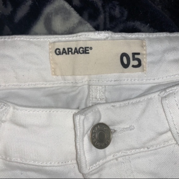 Garage White Denim Shorts - Picture 2 of 4